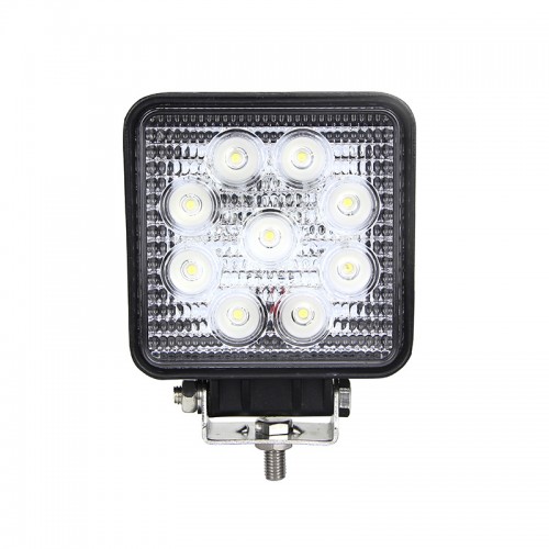 Square 9 x 3W LED Work Lamp